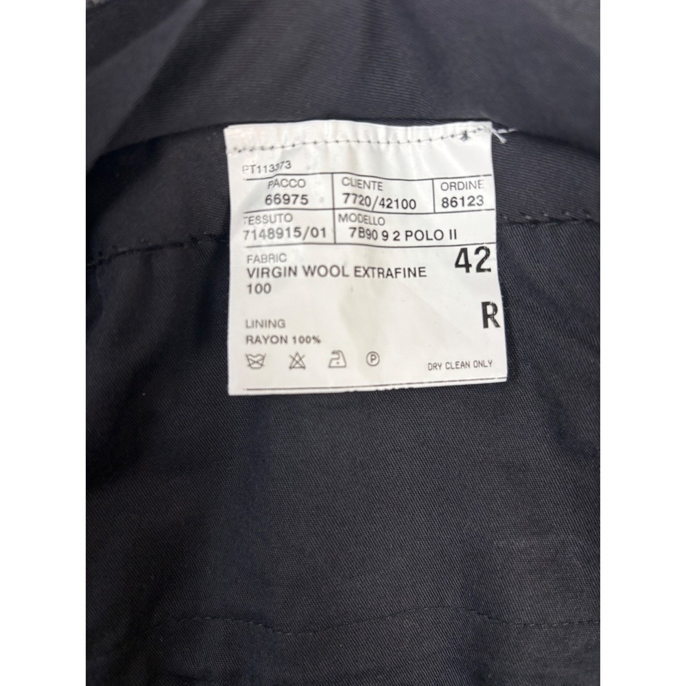 Polo by Ralph Lauren Dress Pants Men Size 34x30 Blue Navy Pleated Wool Cuffed - Picture 5 of 7